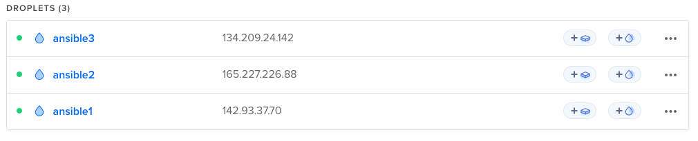 Ansible Droplet Creation